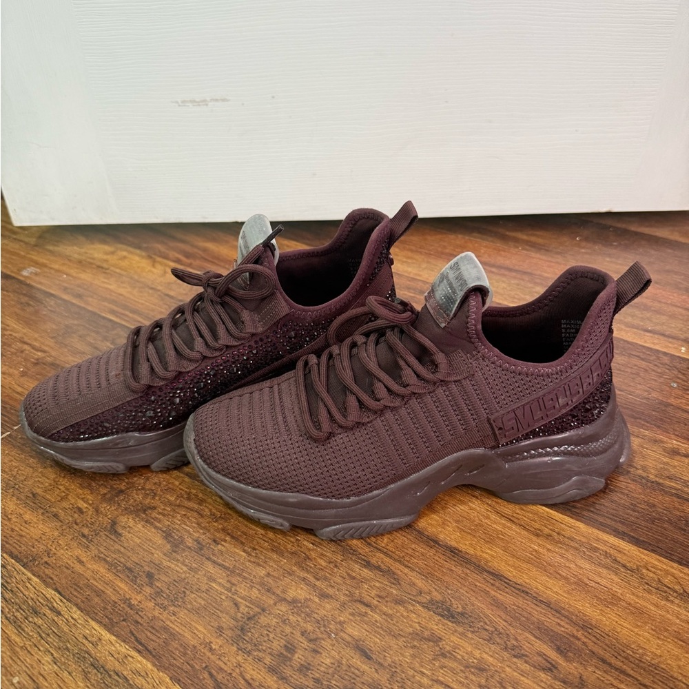 Steve Madden Burgundy Athletic Shoes